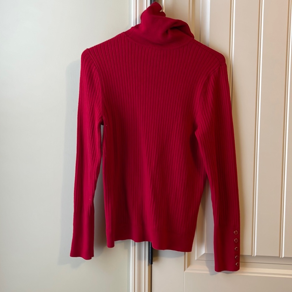 Talbots sweater turtleneck in large red